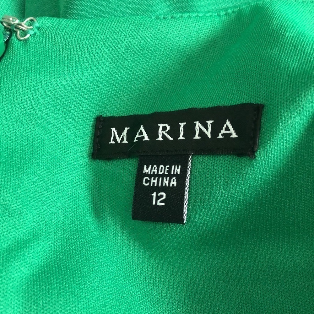 Marina green dress size 12 NWT - Picture 5 of 10